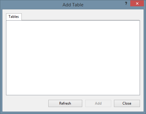 SQL Server 2008 Add table to diagram
